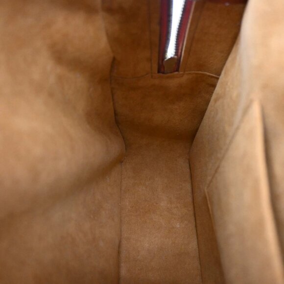 LOUIS VUITTON LV Logo Voltaire Hand Bag Epi Leather Brown Spain M52433 87EF521 - Picture 11 of 16